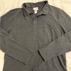 H&M Men's Gray Polo Shirt